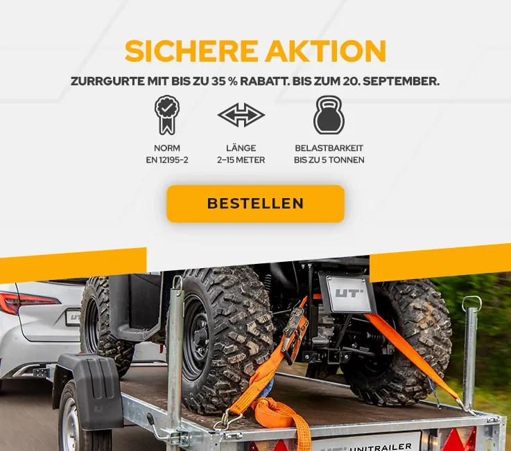 Anhänger im Gelände