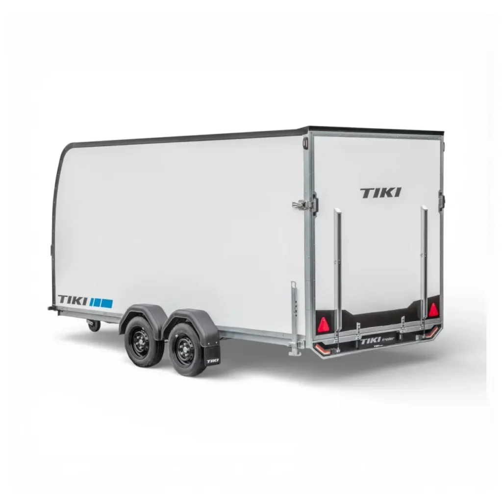 Tiki CV400-DRBW Kofferanhänger - 2000kg Tandem XPS-Isoliert Seitentür Rampe Tempo-100