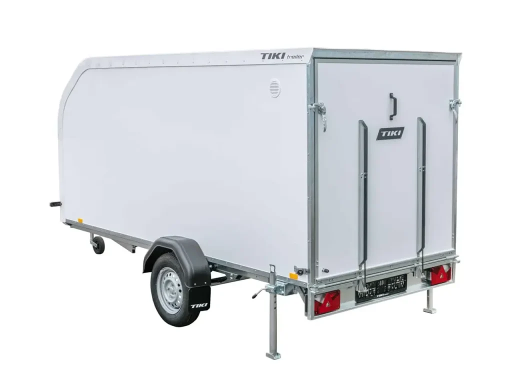 Tiki CV300-L Kofferanhänger - 750kg Ungebremst Kombirampe Blattfederung XPS