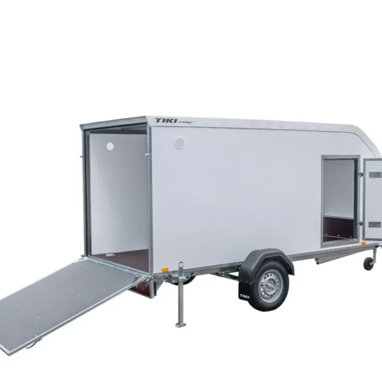 Tiki CV300-L Kofferanhänger - 750kg Ungebremst Kombirampe Blattfederung XPS – Bild 2