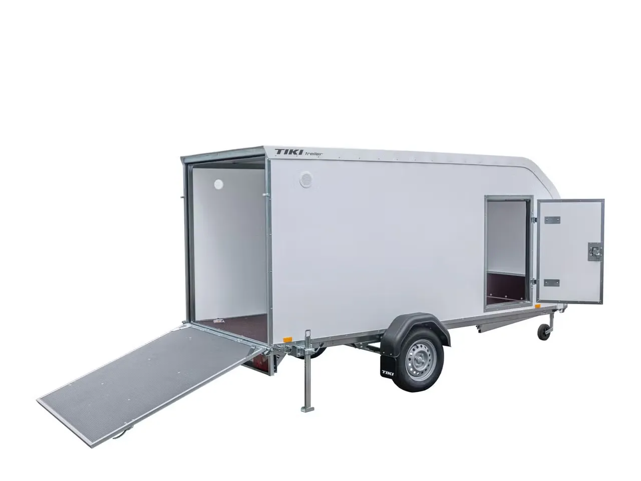 Tiki CV300-L Kofferanhänger - 750kg Ungebremst Kombirampe Blattfederung XPS – Bild 2