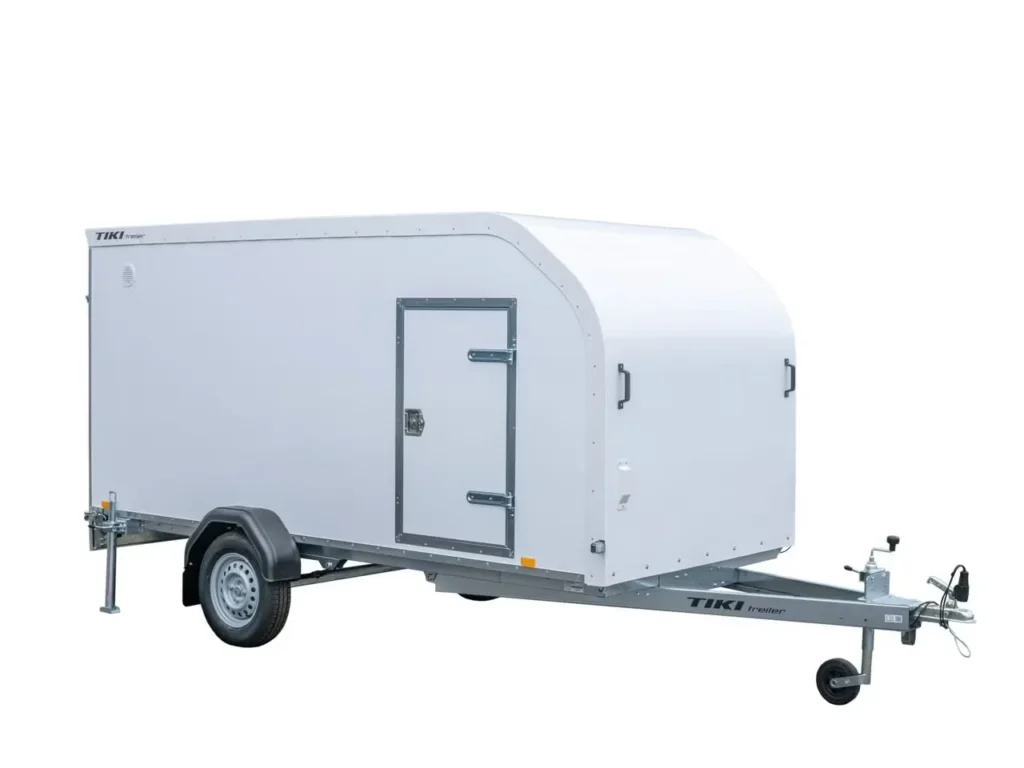 Tiki CV300-L Kofferanhänger - 750kg Ungebremst Kombirampe Blattfederung XPS