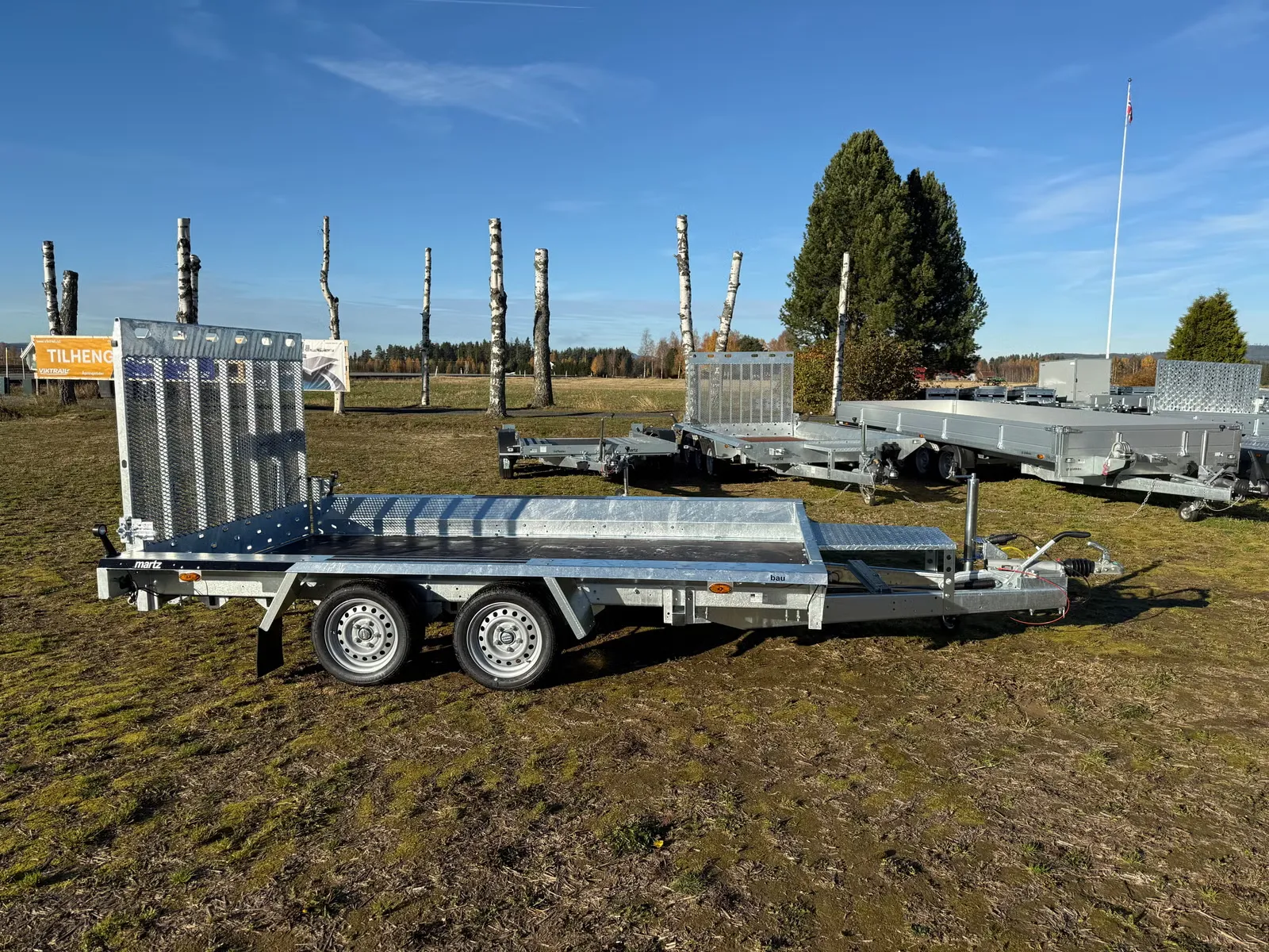 Anhänger Martz BAU 3 350S 3500 kg - Baumaschinentransporter mit Auffahrrampe – Bild 11