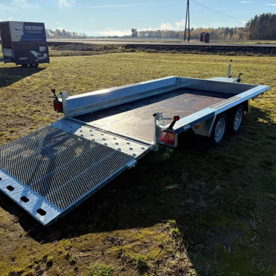 Anhänger Martz BAU 3 350S 3500 kg - Baumaschinentransporter mit Auffahrrampe – Bild 4