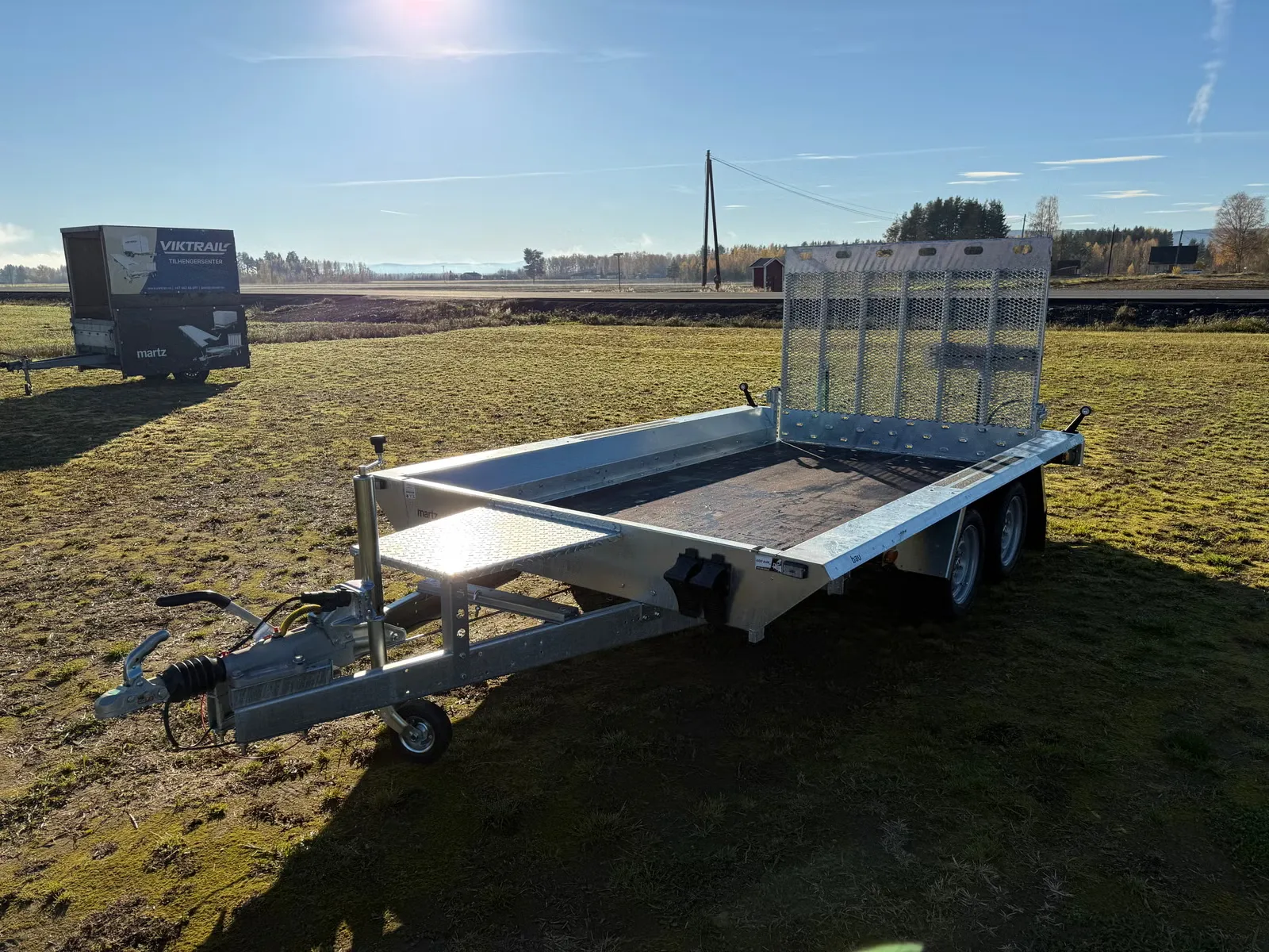 Anhänger Martz BAU 3 350S 3500 kg - Baumaschinentransporter mit Auffahrrampe – Bild 7