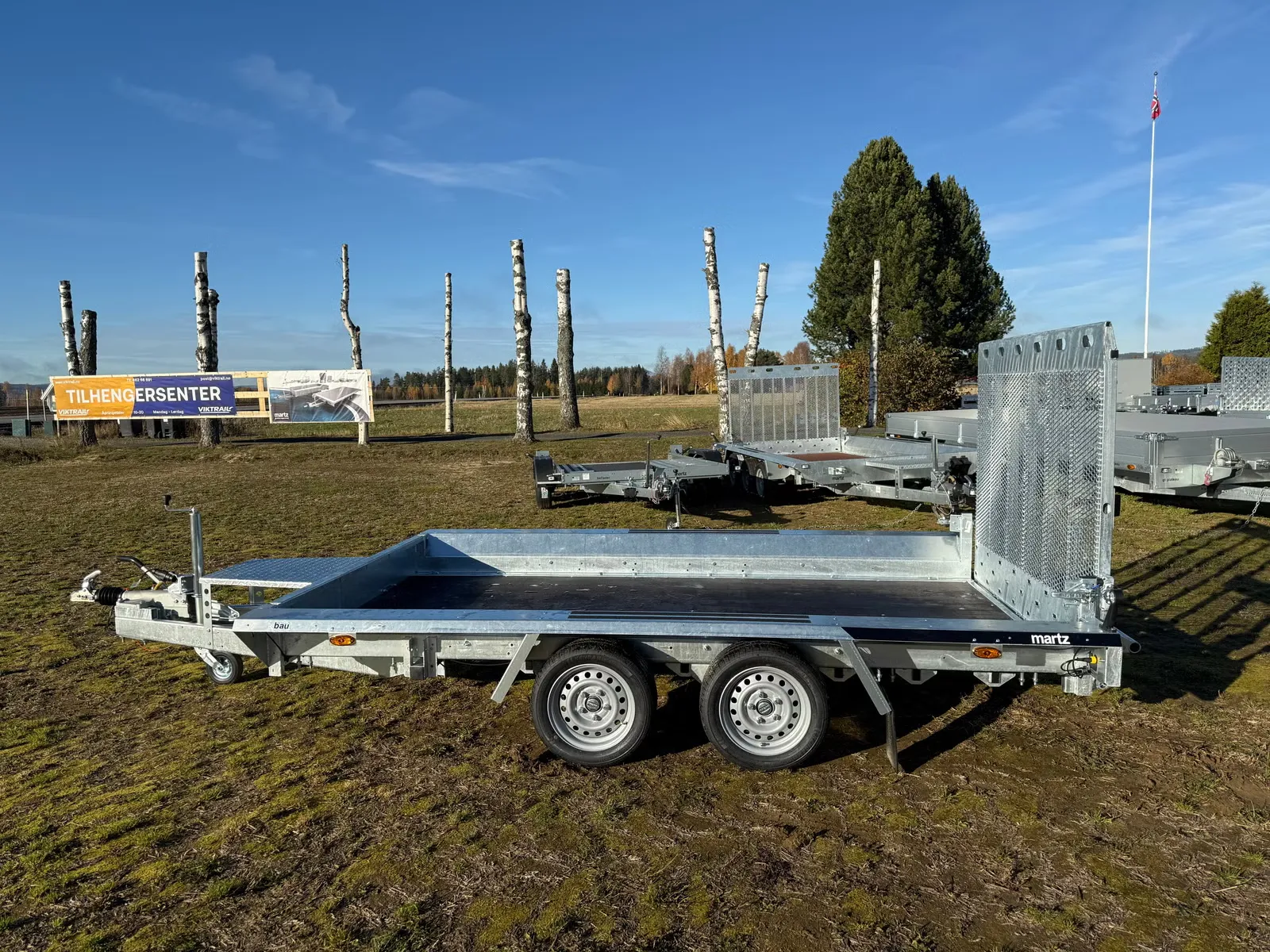 Anhänger Martz BAU 3 350S 3500 kg - Baumaschinentransporter mit Auffahrrampe – Bild 8