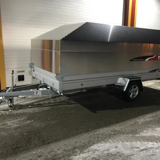 Tysse 6270 mit Aluminium-Deckel (1.300 kg Einachs-Universalanhänger / ATV- & Motorschlitten-Transporter) – Bild 4