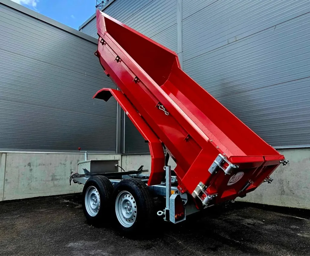 Schwerlast-Rückwärtskipper Muldy 3500 Cargo (3.500 kg Tandem-Baustellenkipper)