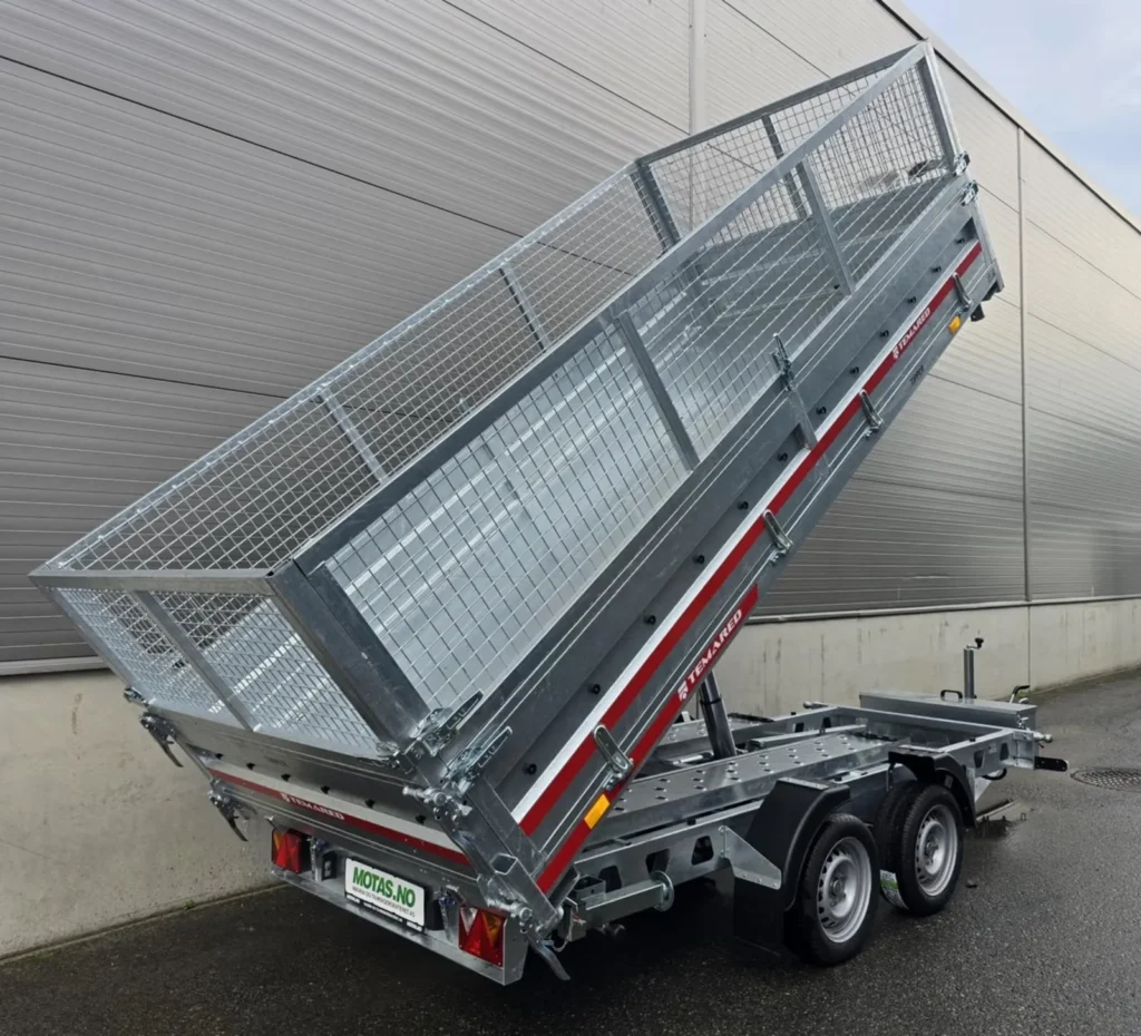 Dreiseitenkipper Temared Ceres Plus (3.500 kg Tandem-Hochlader mit Gitteraufbau)