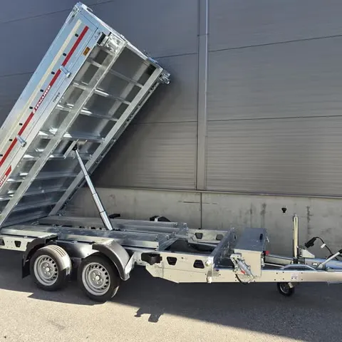 Dreiseitenkipper Temared Ceres (3.500 kg Tandem-Hochlader mit Gitteraufbau)