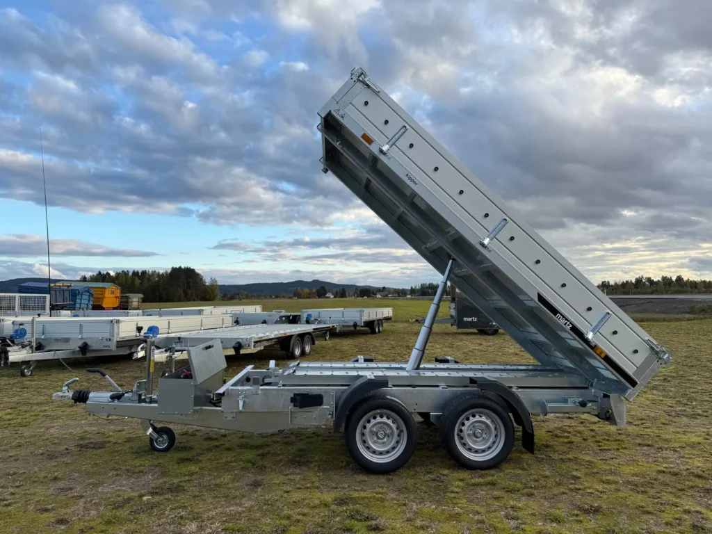 Anhänger Martz Tipper HD300/2S 3000 kg - Elektro- & Hand-Rückwärtskipper