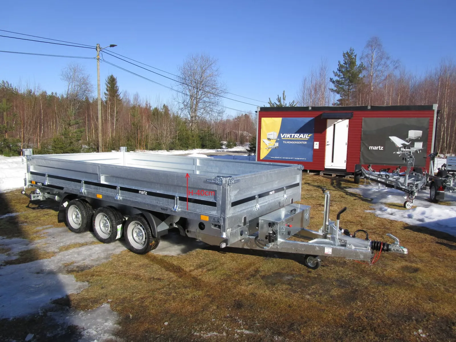 Anhänger Martz Tipper HD 400/3S 3500 kg - 3-Seiten-Elektro- & Handkipper – Bild 8