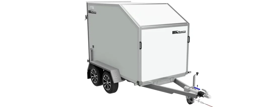 Kofferanhänger BK Hengeren PLC 2025 (2.000 kg Tandemkoffer mit geneigtem Dach & Wabenstruktur)