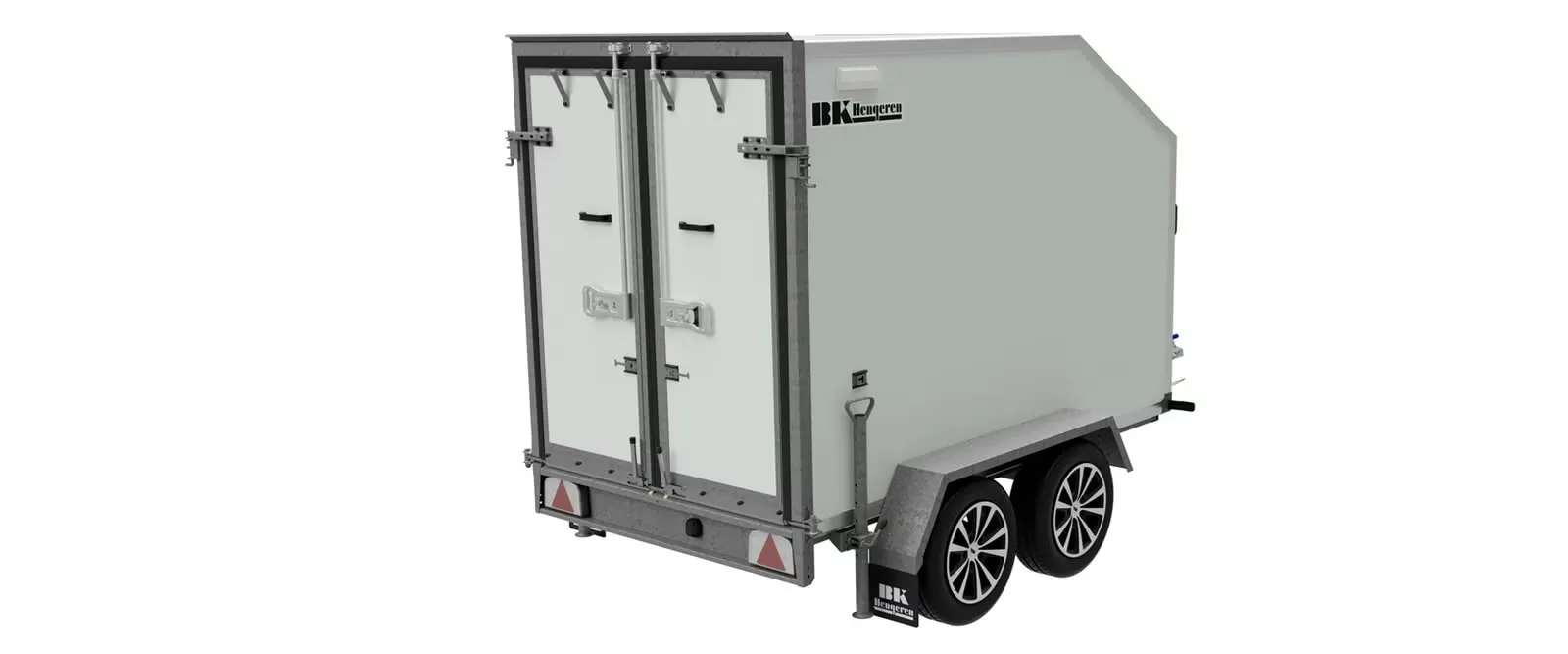 Kofferanhänger BK Hengeren PLC 2025 (2.000 kg Tandemkoffer mit geneigtem Dach & Wabenstruktur) – Bild 5
