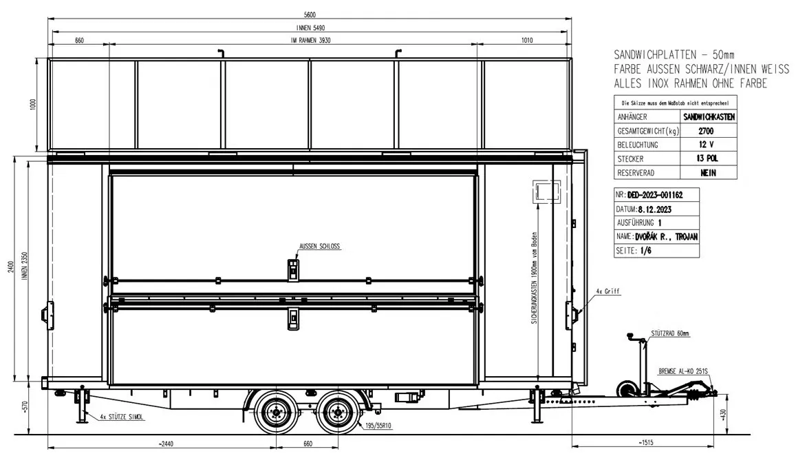 Messe- und Ausstellungsanhänger Wiks Box Trailer HK (2.700 kg Spezial-Messekoffer) – Bild 7