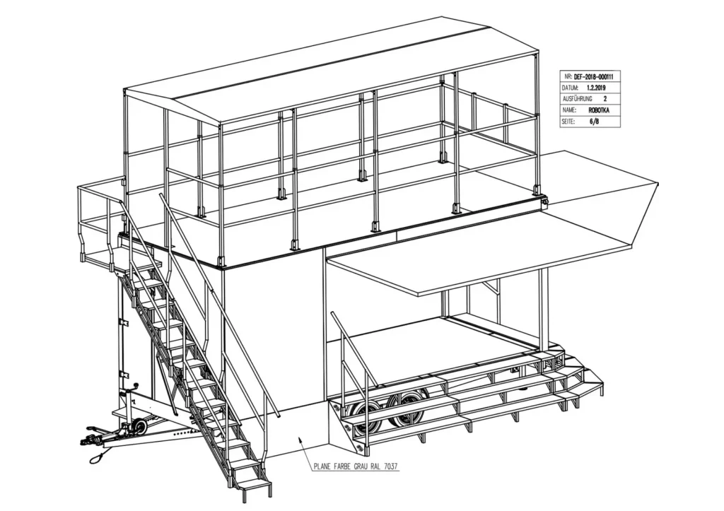 Messe- und Ausstellungsanhänger Wiks Robotka (3.000 kg Premium-Showroom-Anhänger)