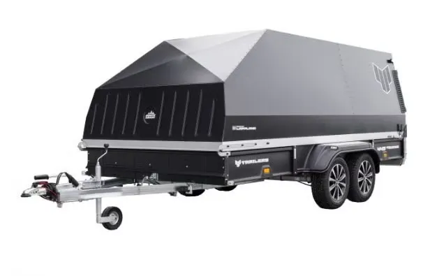 Motorschlitten- & Transporthänger 4P 550 Touring G2 Outline (2.700 kg Tandemanhänger mit Kunststoffboden & Haube)