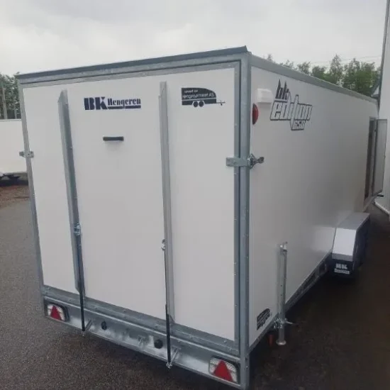 Kofferanhänger BK Hengeren PLC 2765 (2.700 kg Tandem-Koffer / Motorschlittenanhänger) – Bild 3