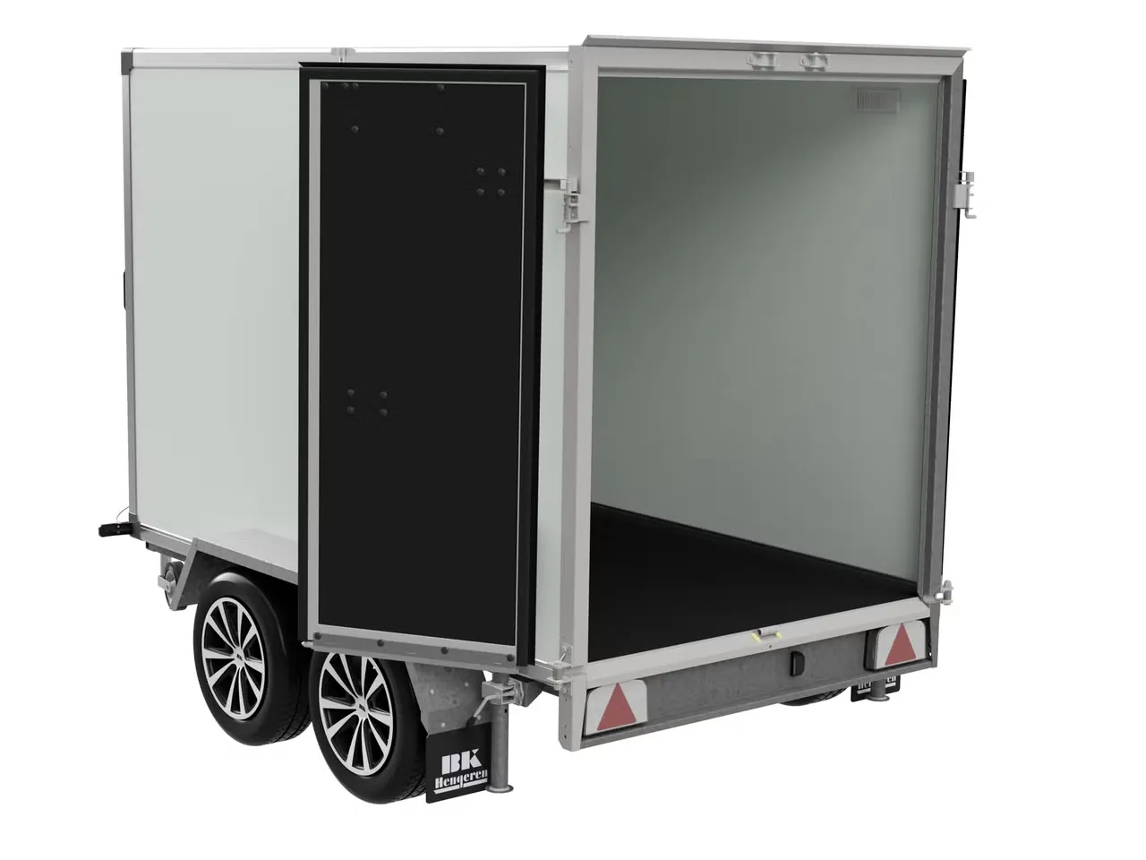 B Khengeren PLC 1325 Kofferanhänger - 1300kg Gebremst Wabenplatte LED 14 Zoll M+S – Bild 8