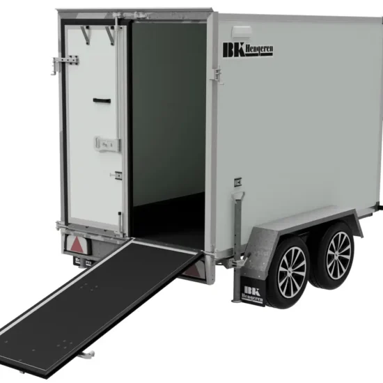B Khengeren PLC 1325 Kofferanhänger - 1300kg Gebremst Wabenplatte LED 14 Zoll M+S – Bild 5