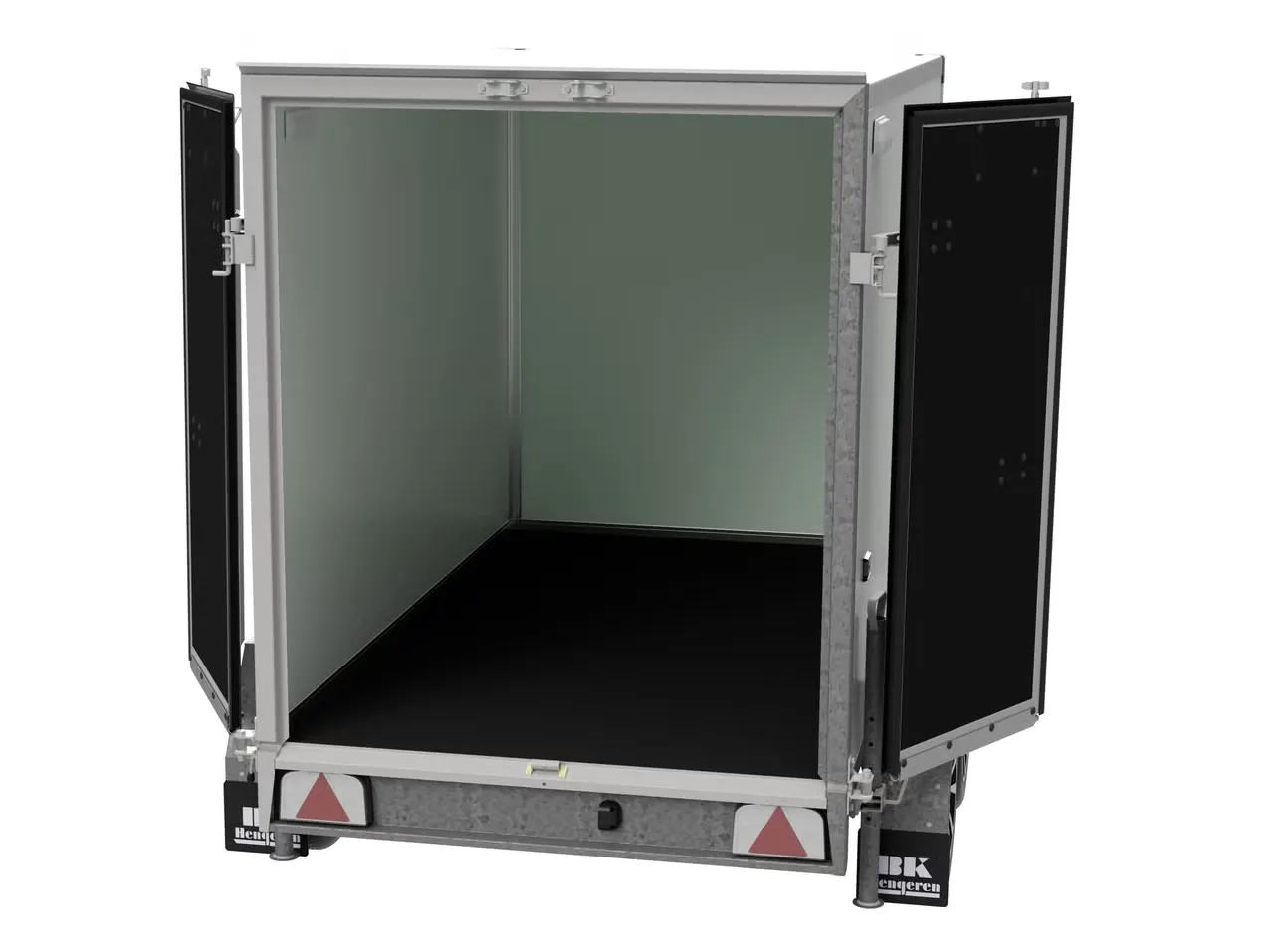 B Khengeren PLC 1325 Kofferanhänger - 1300kg Gebremst Wabenplatte LED 14 Zoll M+S – Bild 6