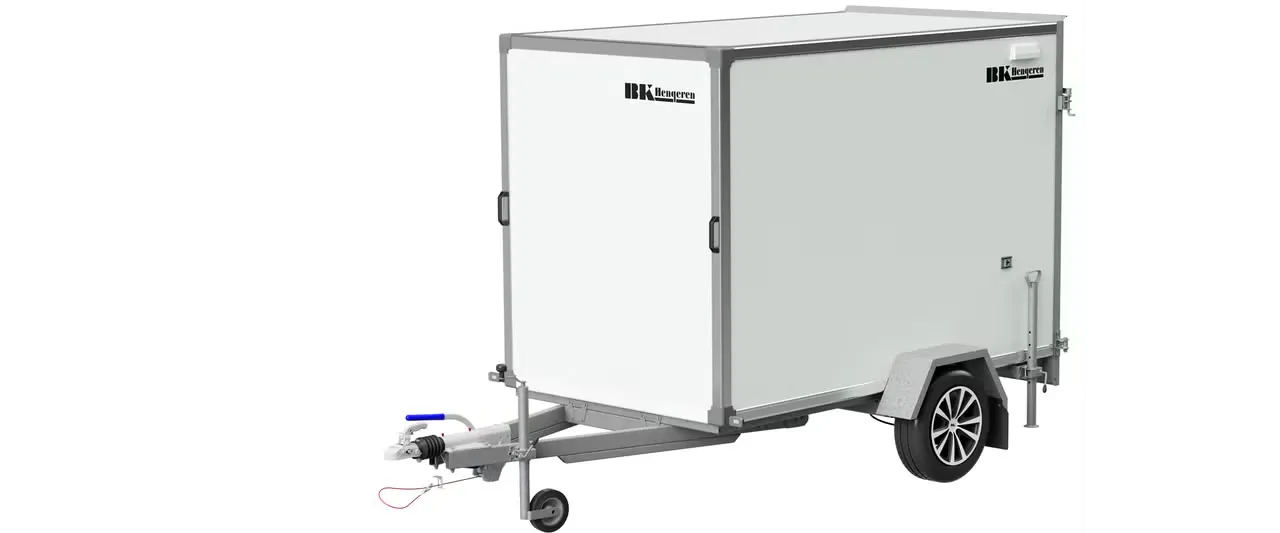 B Khengeren PLC 1325 Kofferanhänger - 1300kg Gebremst Wabenplatte LED 14 Zoll M+S – Bild 3