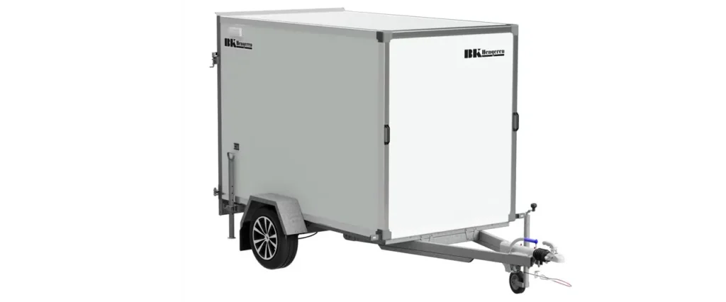 B Khengeren PLC 1325 Kofferanhänger - 1300kg Gebremst Wabenplatte LED 14 Zoll M+S