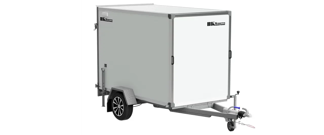 B Khengeren PLC 1325 Kofferanhänger - 1300kg Gebremst Wabenplatte LED 14 Zoll M+S – Bild 4