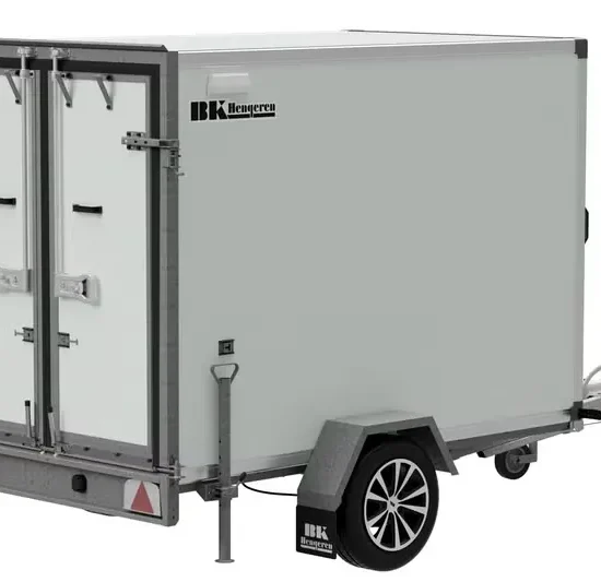 B Khengeren PLC 1325 Kofferanhänger - 1300kg Gebremst Wabenplatte LED 14 Zoll M+S – Bild 2