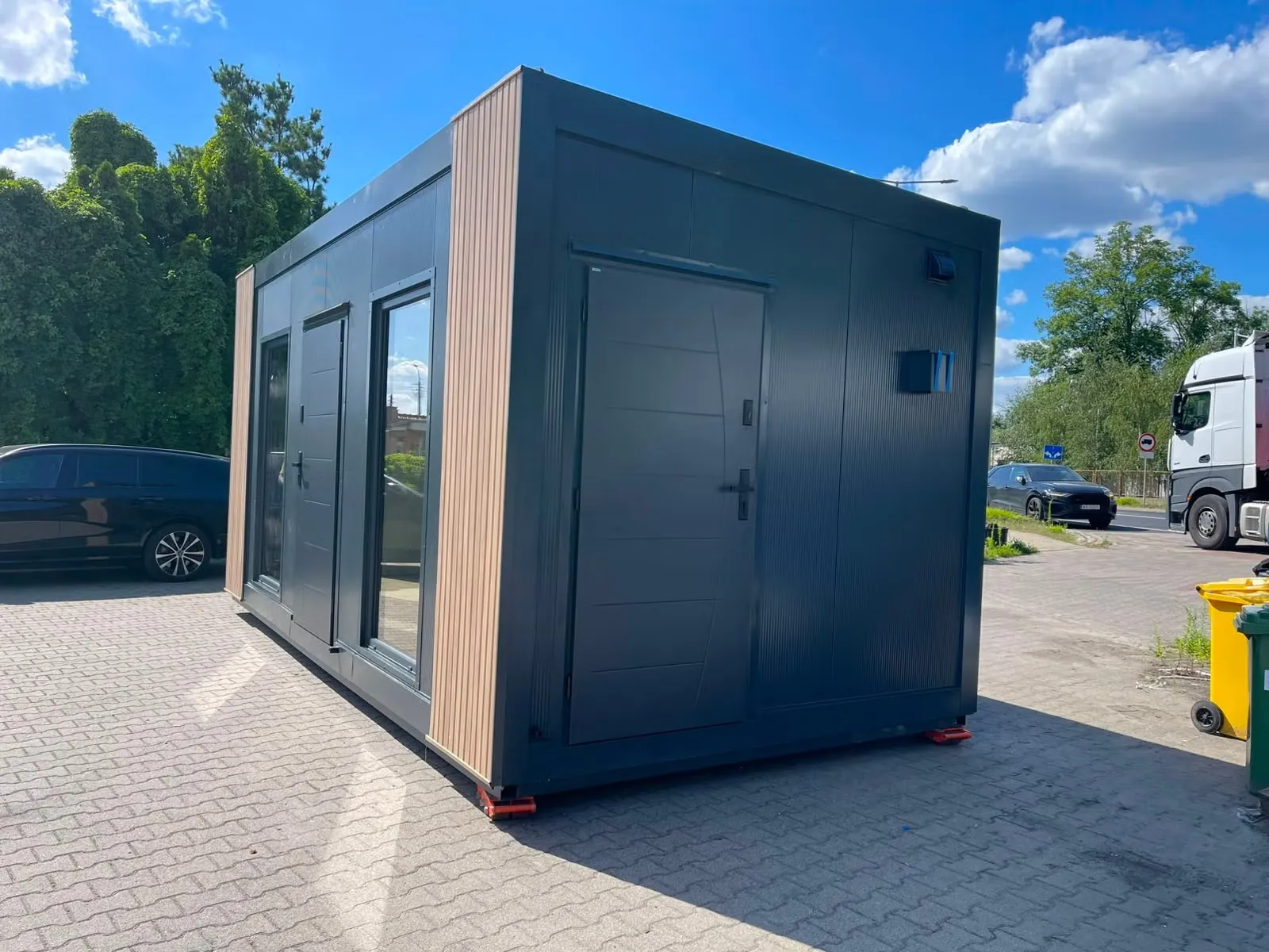 Modulhaus - Bürocontainer 3x6m - TEK17 Isolation - Vollverglast - Klima - Elektro - Hörmann Tür - Neu – Bild 9