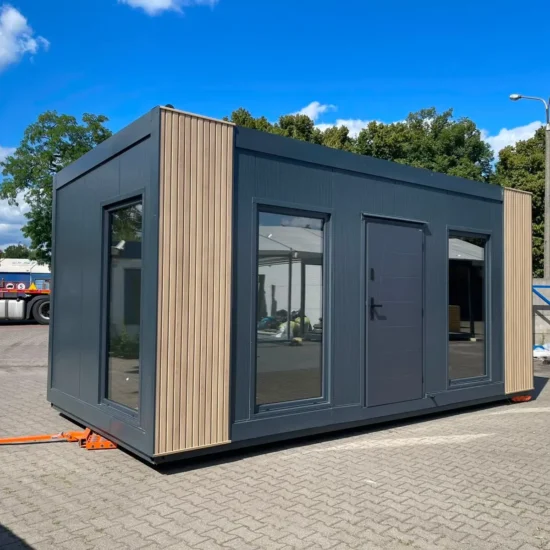 Modulhaus - Bürocontainer 3x6m - TEK17 Isolation - Vollverglast - Klima - Elektro - Hörmann Tür - Neu – Bild 1