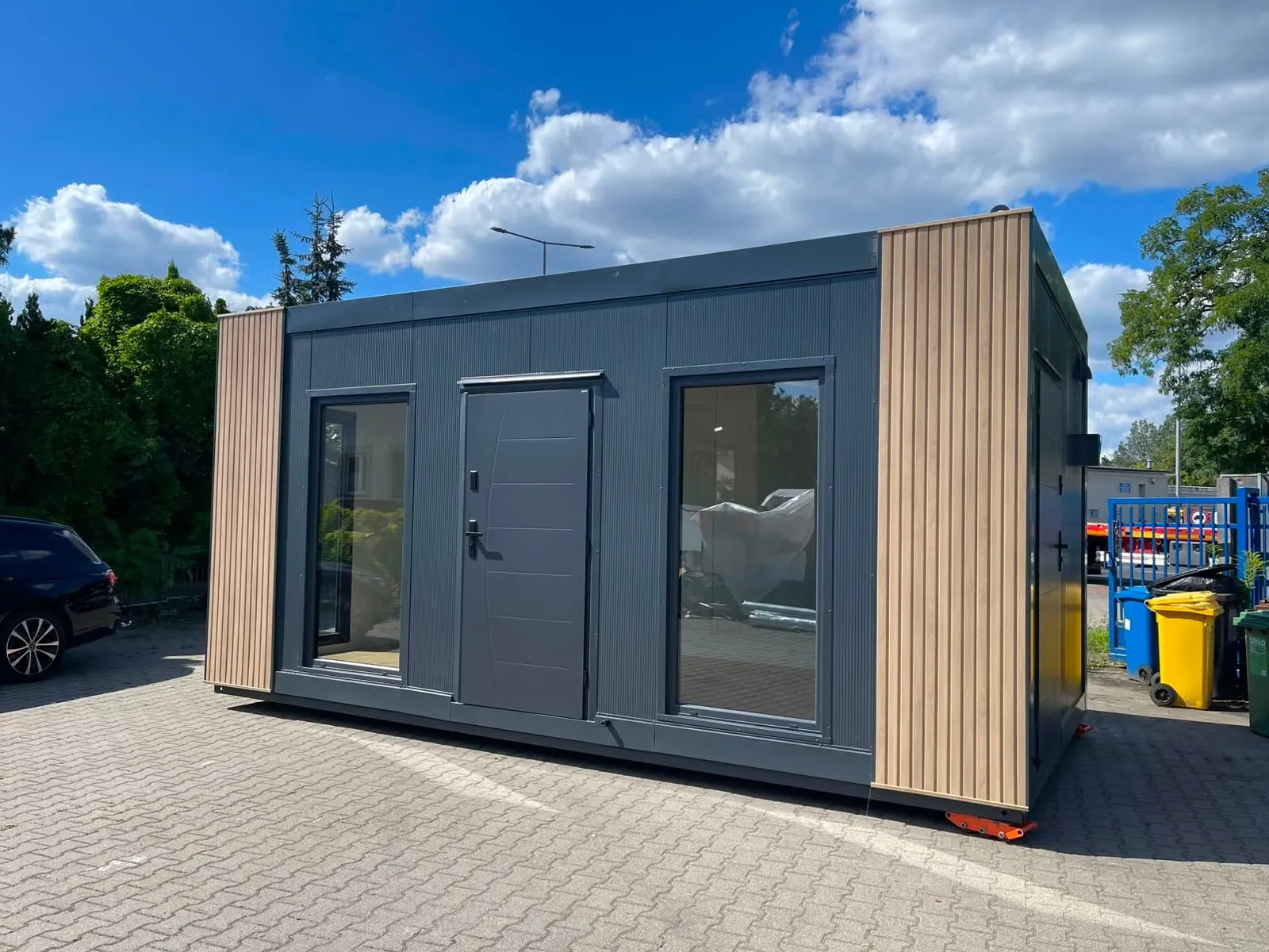 Modulhaus - Bürocontainer 3x6m - TEK17 Isolation - Vollverglast - Klima - Elektro - Hörmann Tür - Neu – Bild 8