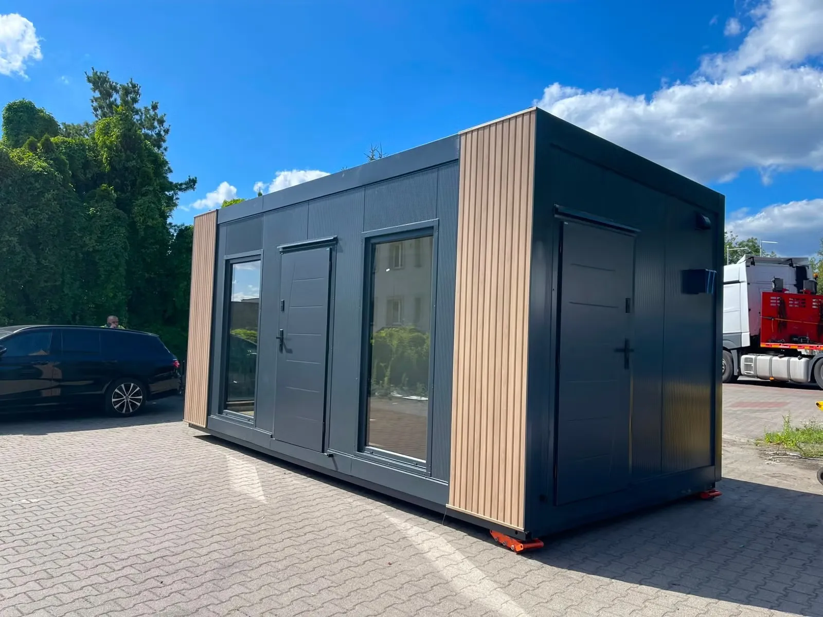 Modulhaus - Bürocontainer 3x6m - TEK17 Isolation - Vollverglast - Klima - Elektro - Hörmann Tür - Neu – Bild 6