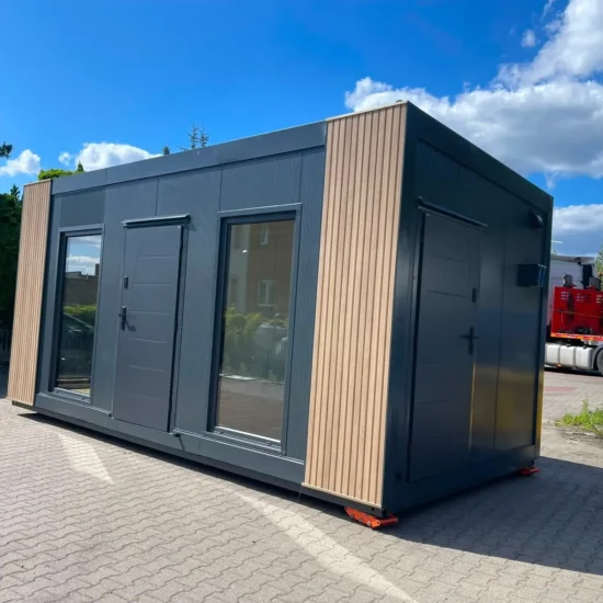 Modulhaus - Bürocontainer 3x6m - TEK17 Isolation - Vollverglast - Klima - Elektro - Hörmann Tür - Neu – Bild 2
