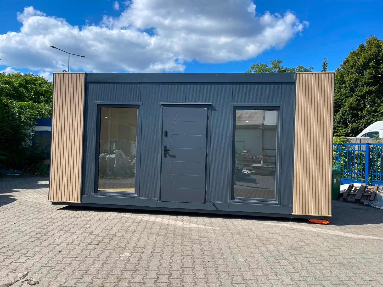 Modulhaus - Bürocontainer 3x6m - TEK17 Isolation - Vollverglast - Klima - Elektro - Hörmann Tür - Neu – Bild 7