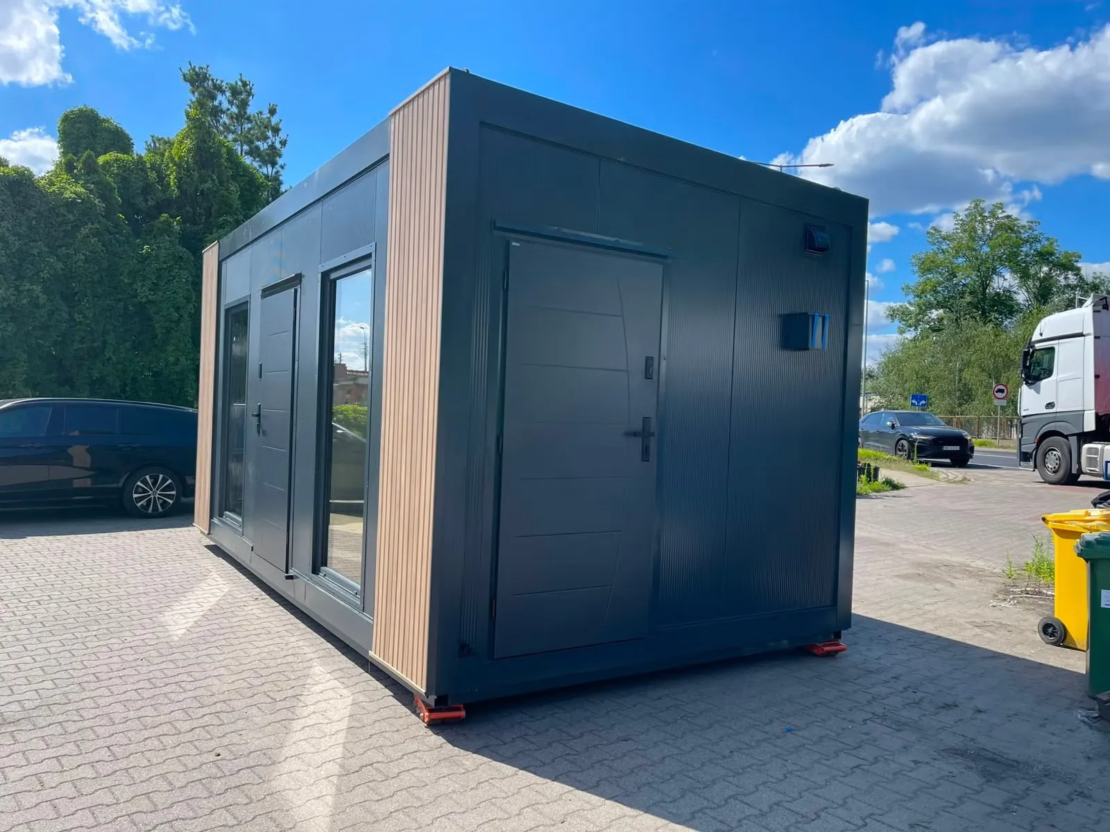 Modulhaus - Bürocontainer 3x6m - TEK17 Isolation - Vollverglast - Klima - Elektro - Hörmann Tür - Neu – Bild 4