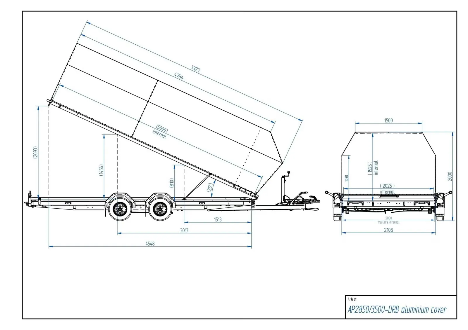 Anhänger Respo 3500V661T251-A (Plattform- & Autotransporter mit Alu-Haube) – Bild 8