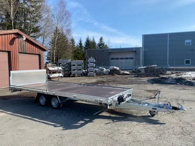 Anhänger Brenderup 65203500 - Baumaschinen- & Fahrzeugtransporter (Absenker / Kippbar)