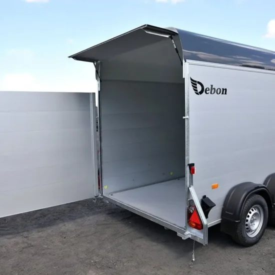 Anhänger Debon Roadster 500 - Aerodynamischer Aluminium-Kofferanhänger – Bild 10