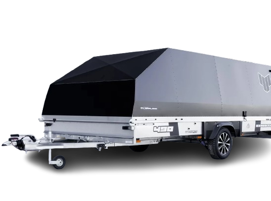 Anhänger 4P Grand Touring 490 TX (North Grade) - Premium-Schneemobil- & Allroundanhänger mit Haube – Bild 1