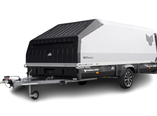 Anhänger 4P Grand Touring (North Grade) - Premium-Schneemobilanhänger mit Haube & Kunststoffausstattung – Bild 1