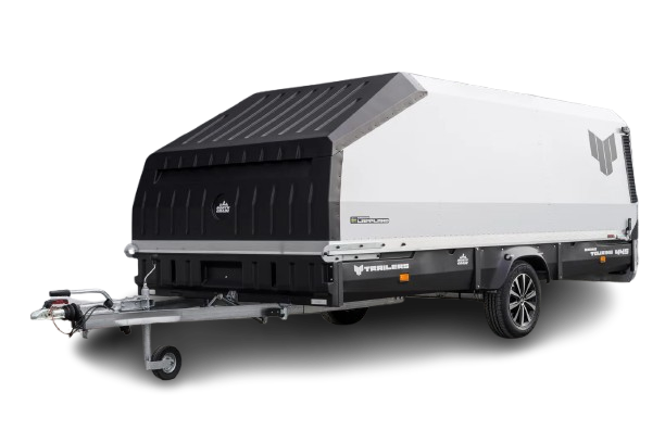Anhänger 4P Grand Touring (North Grade) - Premium-Schneemobilanhänger mit Haube & Kunststoffausstattung