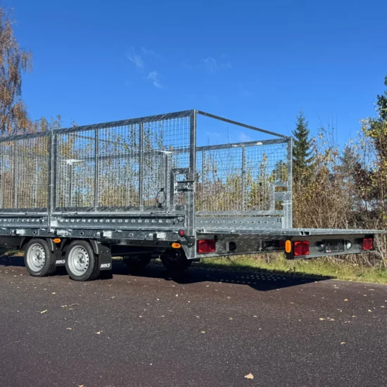 Anhänger Wiks Transformer 35.43 - Hydraulisch ankippbarer, ausklappbarer Multi-Transporter – Bild 3
