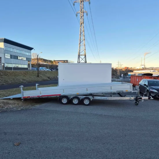 Anhänger Temared Builder 3-Achser - Hydraulisch ankippbarer Baumaschinen- & Fahrzeugtransporter – Bild 12