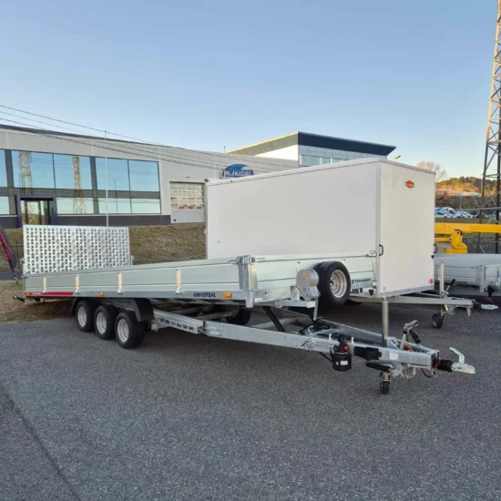 Anhänger Temared Builder 3-Achser - Hydraulisch ankippbarer Baumaschinen- & Fahrzeugtransporter – Bild 13