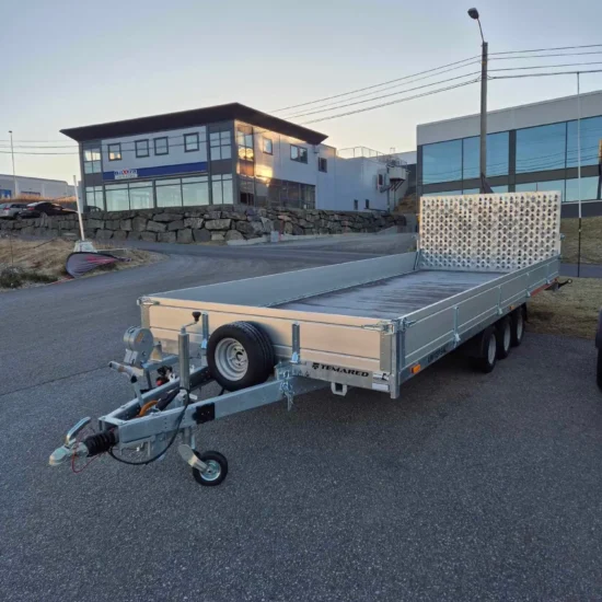 Anhänger Temared Builder 3-Achser - Hydraulisch ankippbarer Baumaschinen- & Fahrzeugtransporter – Bild 7