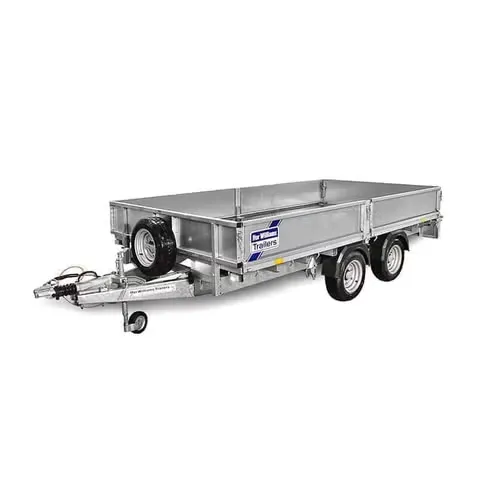 Anhänger Ifor Williams LM146 (Flachbett- / Pritschenanhänger mit Bordwänden)