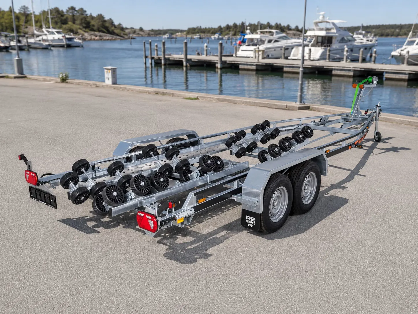 Bootsanhänger Respo 2700MR - Multiroller-System für Großboote – Bild 2