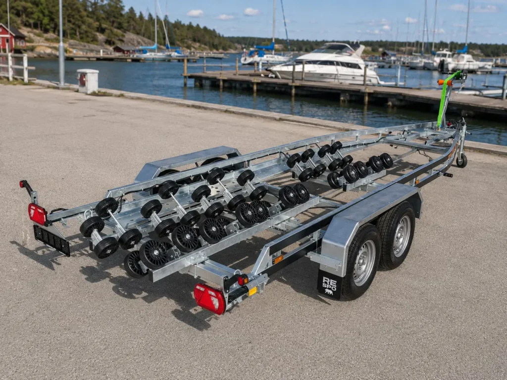 Bootsanhänger Respo 3500MR - Schwerlast-Multiroller-System für Großboote
