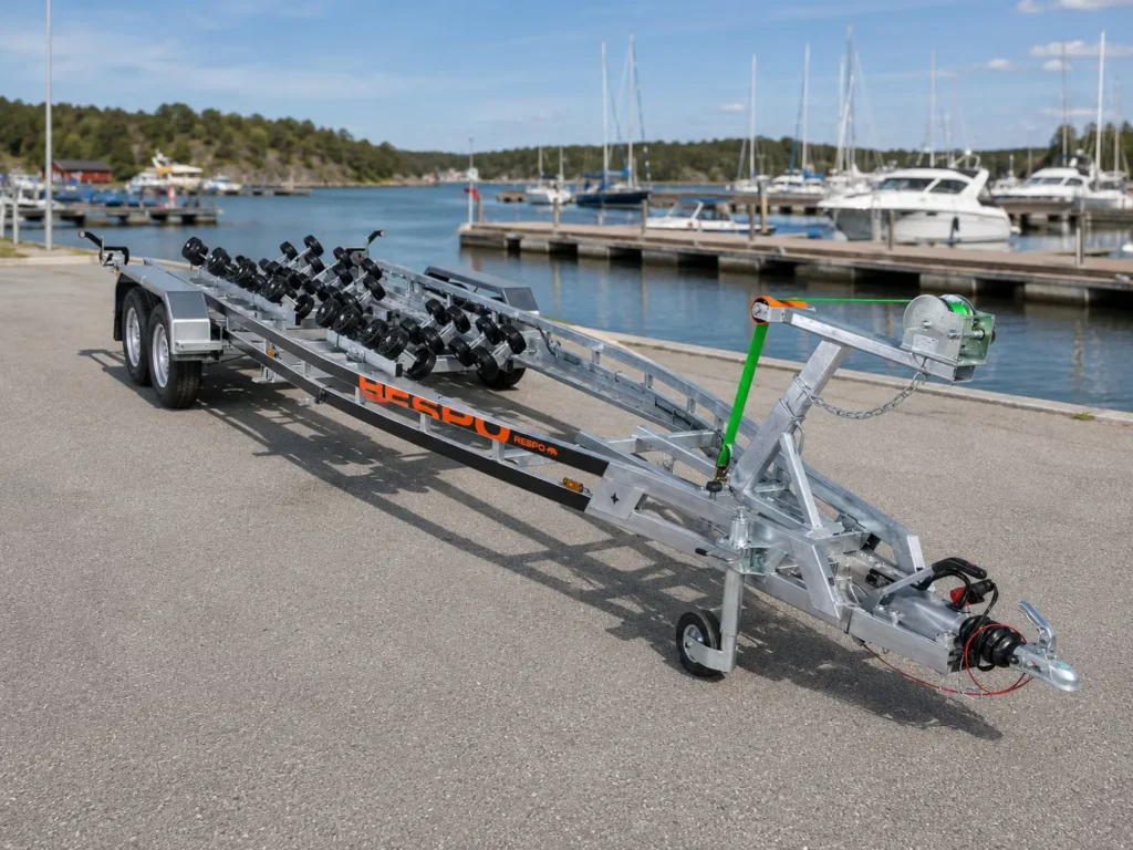 Bootsanhänger Respo 3500MR - Schwerlast-Multiroller-System für Großboote